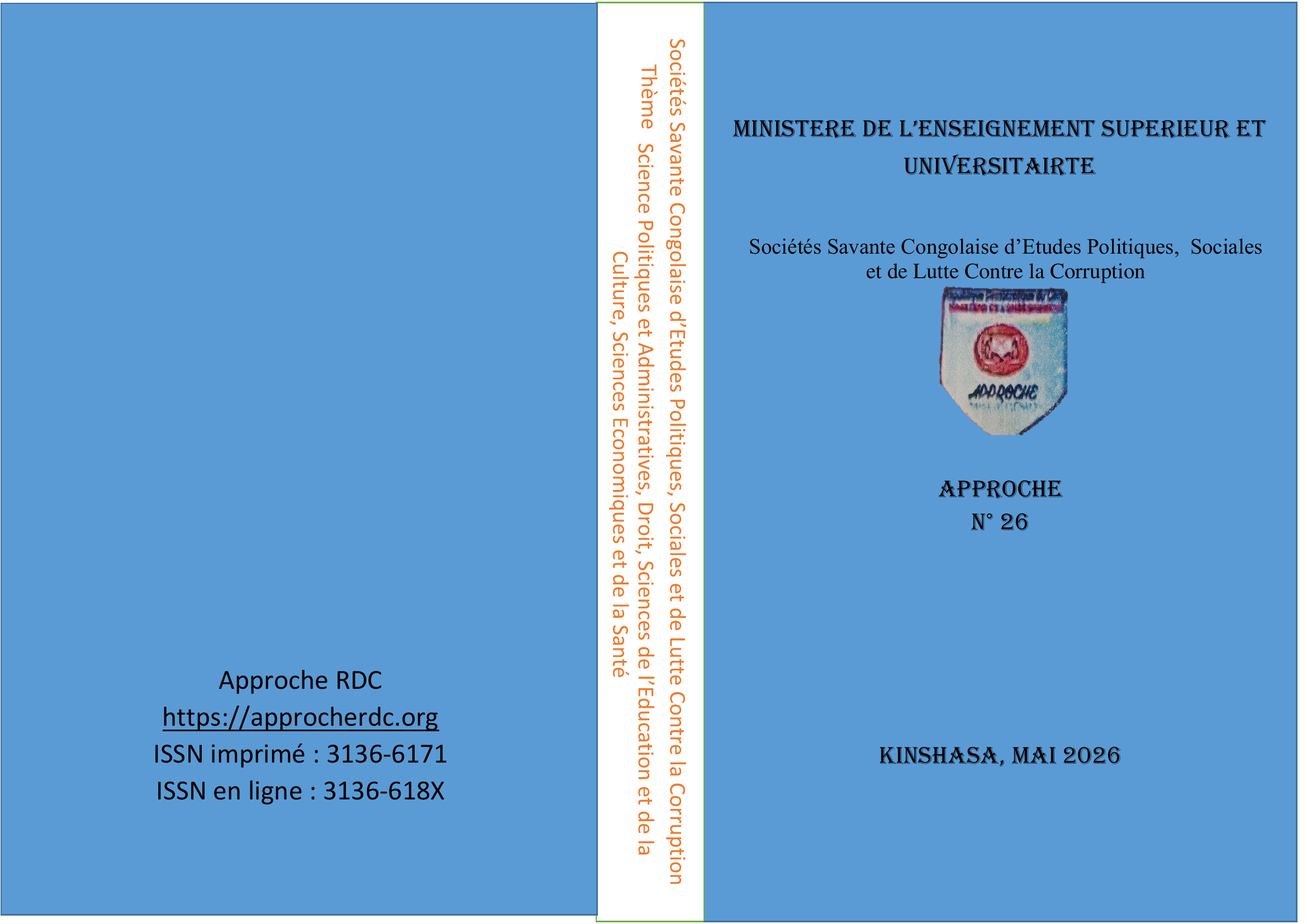 Couverture Approche RDC N°18 - 2026